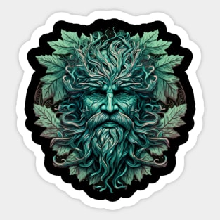 Jack Of The Wood Traditional Pagan Celtic Greenman Sticker